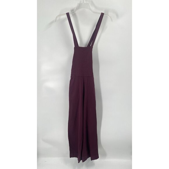 Marine Layer Tess Wide Leg Jumpsuit in Caberet Overalls Sz 4 - Picture 2 of 5